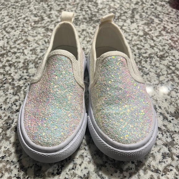 Cat & Jack Slip-On Glitter Shoes - Size 8 - Picture 3 of 3
